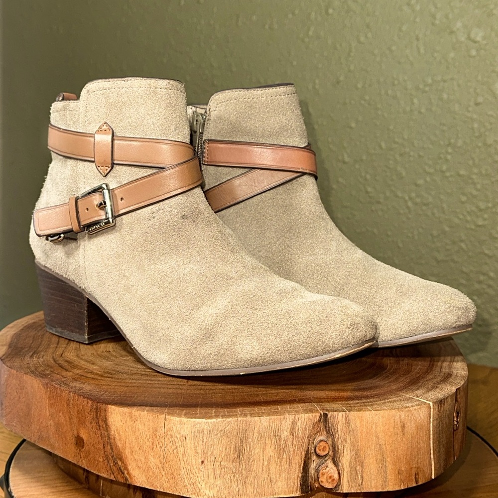 COACH Pauline Suede Booties